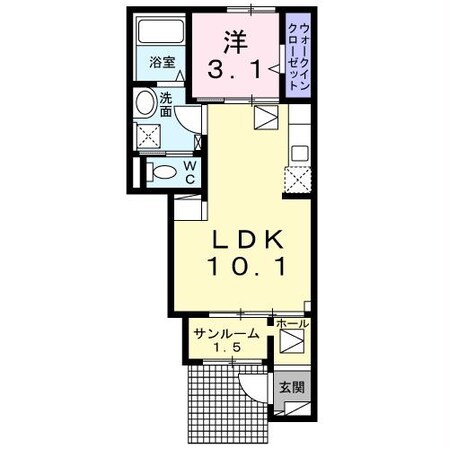 高崎問屋町駅 徒歩20分 1階の物件間取画像